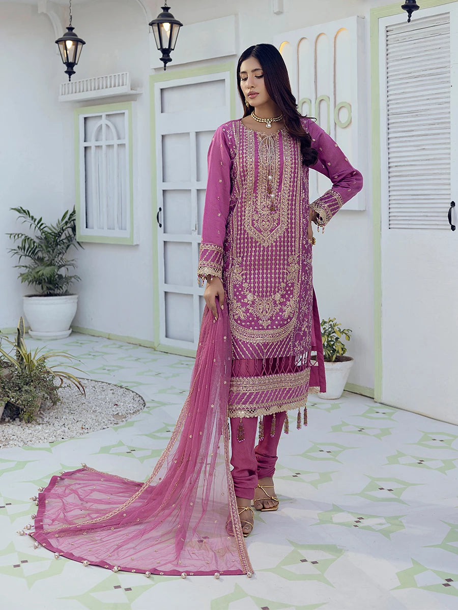 Salitex | Signature Festive Chiffon | SUNW6NO004UT XL Rose Pink Cotton Net