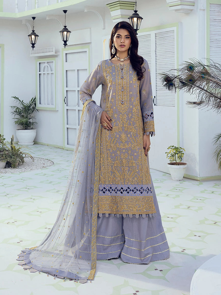 Salitex | Signature Festive Chiffon | SUNW6NO011UT L Light Lavender Shimmer