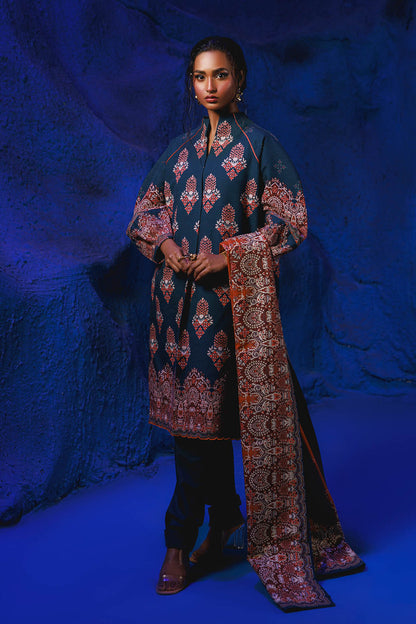 Bonanza Satrangi | Moonlit Ocean 3 Pc (1W24P3P239) Blue
