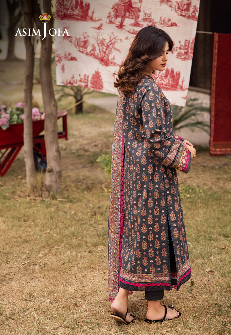 Asim Jofa | Prints Drop 2 | AJUBJ-49 S Gray Lawn