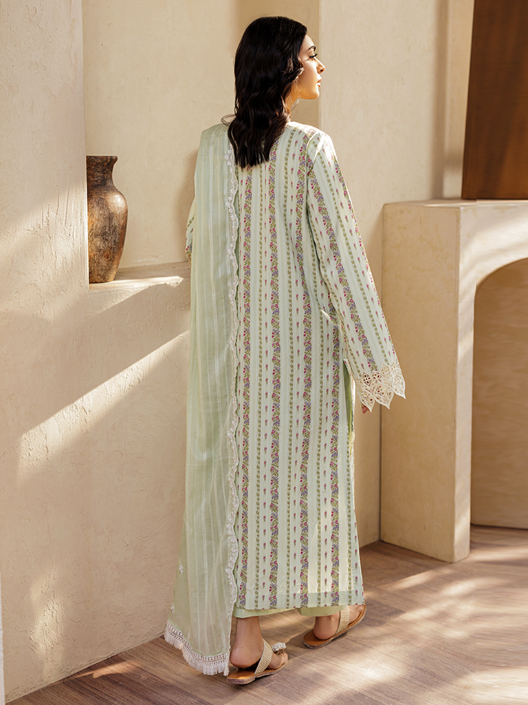 Rajbari | Amari Hybrid Jacquard Edition | Amari Jacquard - 10 S Mint Green Jacquard Lawn