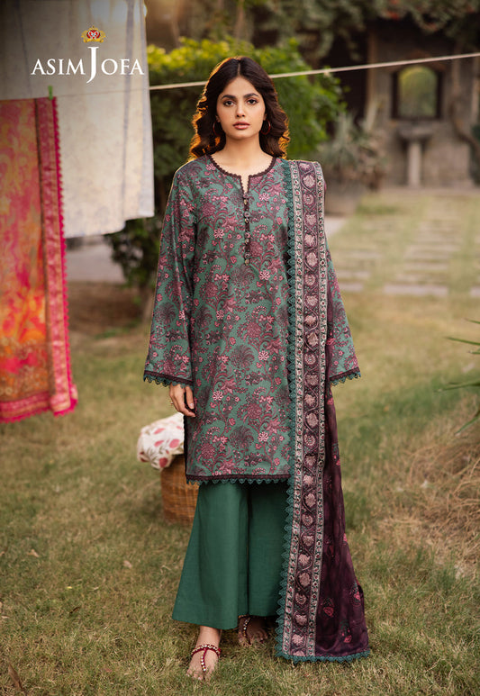 Asim Jofa | Prints Drop 2 | AJUBJ-32 XS Emerald Green Lawn