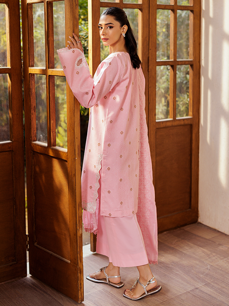 Rajbari | Amari Hybrid Jacquard Edition | Amari Jacquard - 06 S Pink Jacquard Lawn