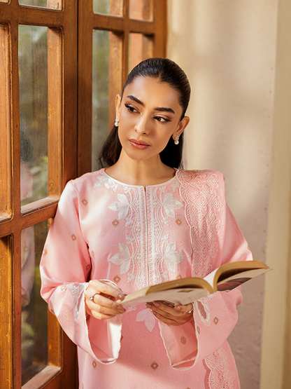 Rajbari | Amari Hybrid Jacquard Edition | Amari Jacquard - 06 L Pink Jacquard Lawn