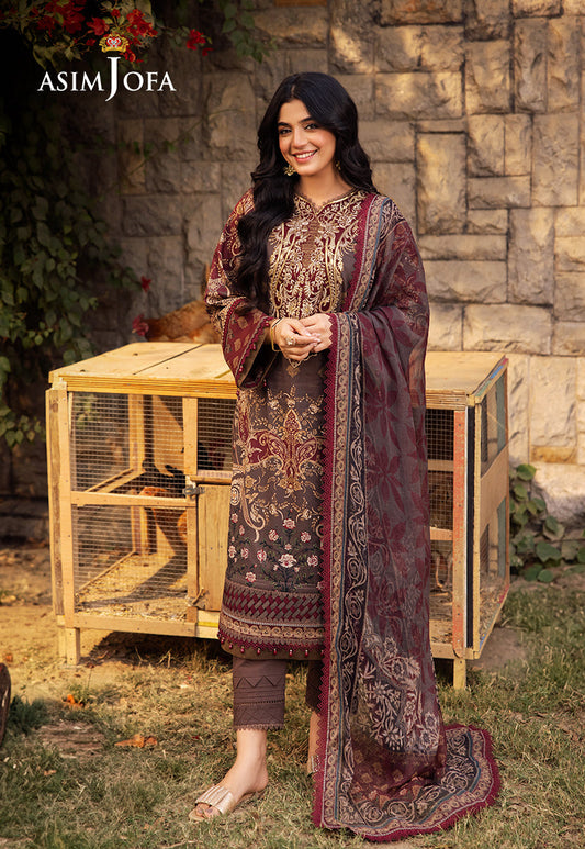 Asim Jofa | Prints Drop 2 | AJUBJ-01 XS Gray Lawn