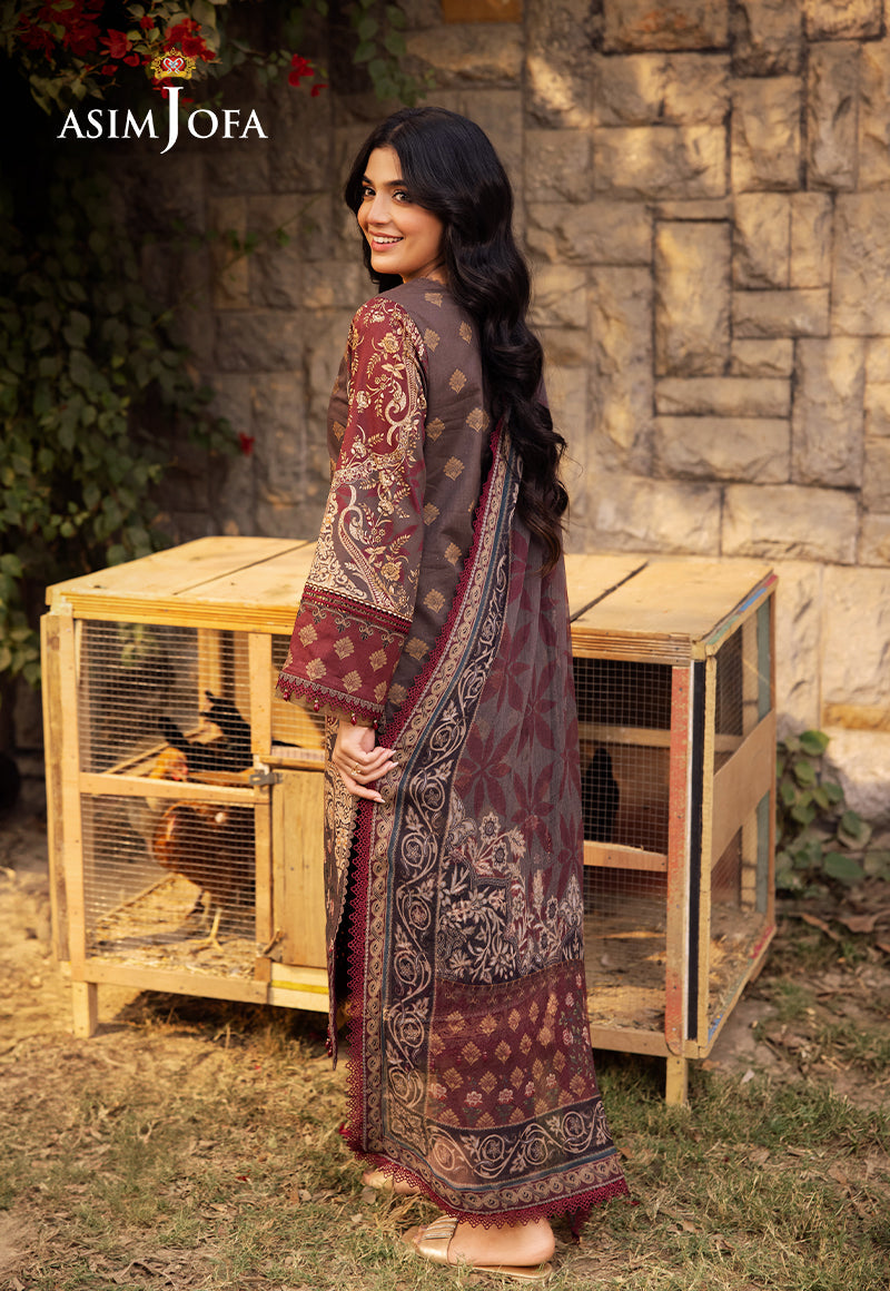 Asim Jofa | Prints Drop 2 | AJUBJ-01 S Gray Lawn