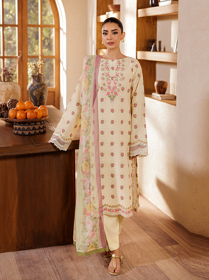 Rajbari | Amari Hybrid Jacquard Edition | Amari Jacquard - 03 XS Beige Jacquard Lawn