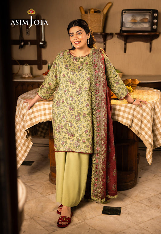 Asim Jofa | Prints Drop 2 | AJUBJ-31 XS Pistachio Green Lawn