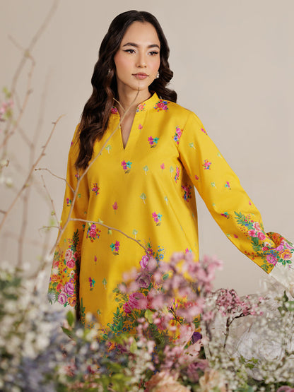 Rajbari | Amal Summer Prints Exclusive | Amal Summer Prints - 14 L Yellow Lawn