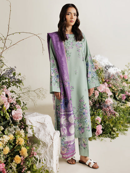 Rajbari | Amal Summer Prints Exclusive | Amal Summer Prints - 02 XS Gray Lawn
