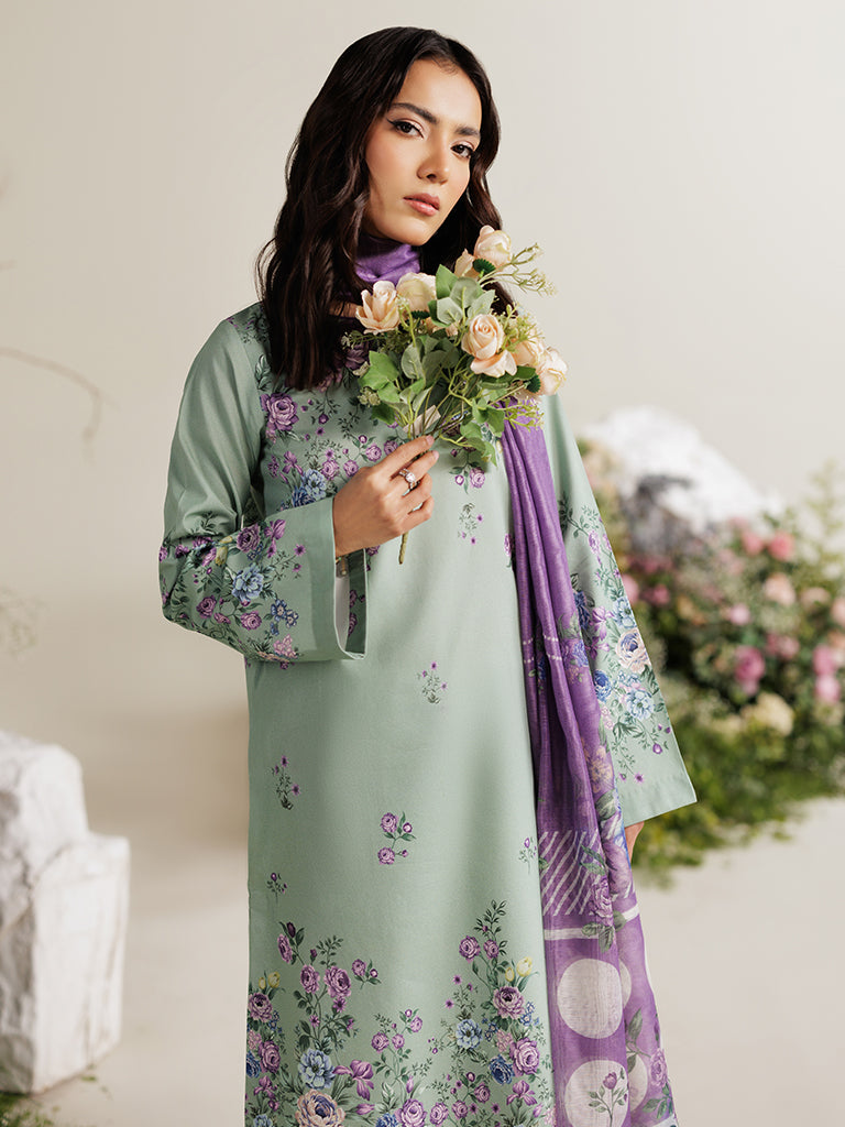 Rajbari | Amal Summer Prints Exclusive | Amal Summer Prints - 02 M Gray Lawn