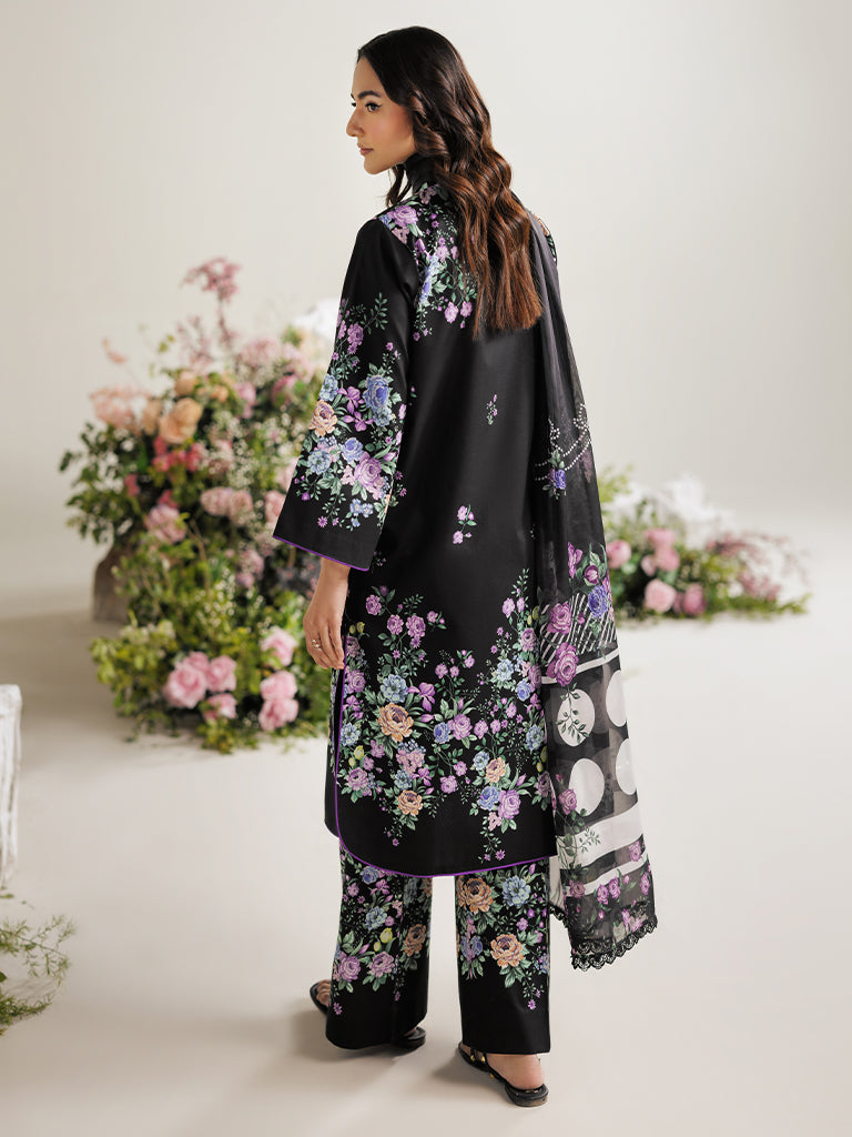 Rajbari | Amal Summer Prints Exclusive | Amal Summer Prints - 06 S Black Lawn