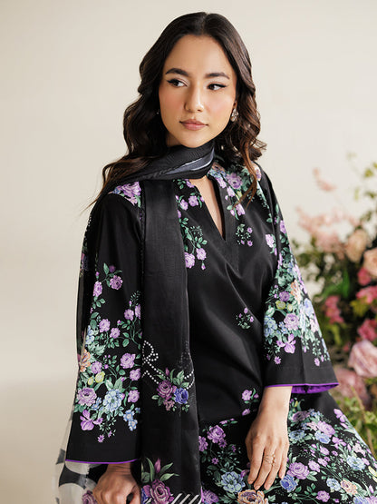 Rajbari | Amal Summer Prints Exclusive | Amal Summer Prints - 06 M Black Lawn