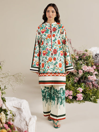 Rajbari | Amal Summer Prints Exclusive | Amal Summer Prints - 13 XS Ivory Lawn