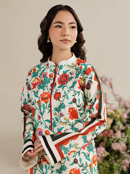 Rajbari | Amal Summer Prints Exclusive | Amal Summer Prints - 13 M Ivory Lawn