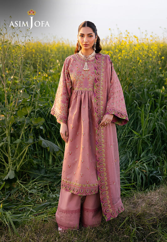 Asim Jofa | Luxury Lawn 25 | AJELL-16 XS Rose Lawn