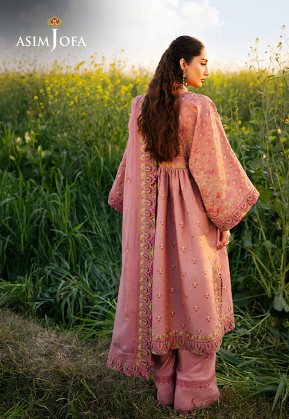 Asim Jofa | Luxury Lawn 25 | AJELL-16 S Rose Lawn