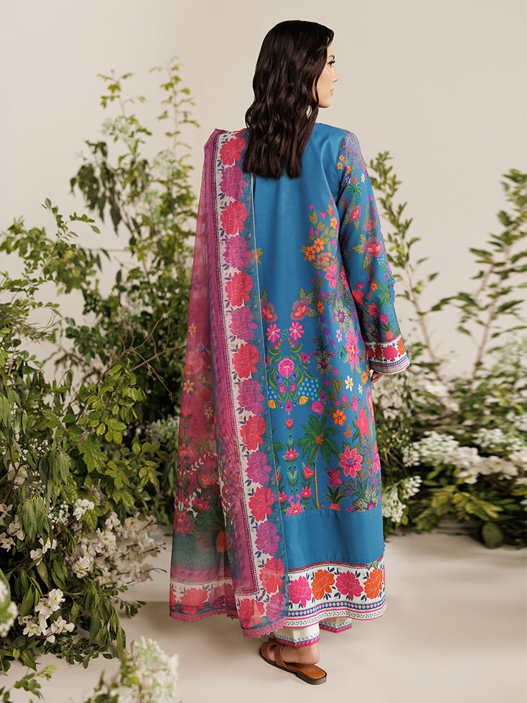 Rajbari | Amal Summer Prints Exclusive | Amal Summer Prints - 05 S Blue Lawn