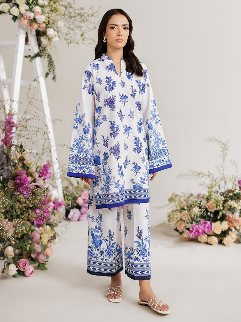Rajbari | Amal Summer Prints Exclusive | Amal Summer Prints - 12 XS White Lawn