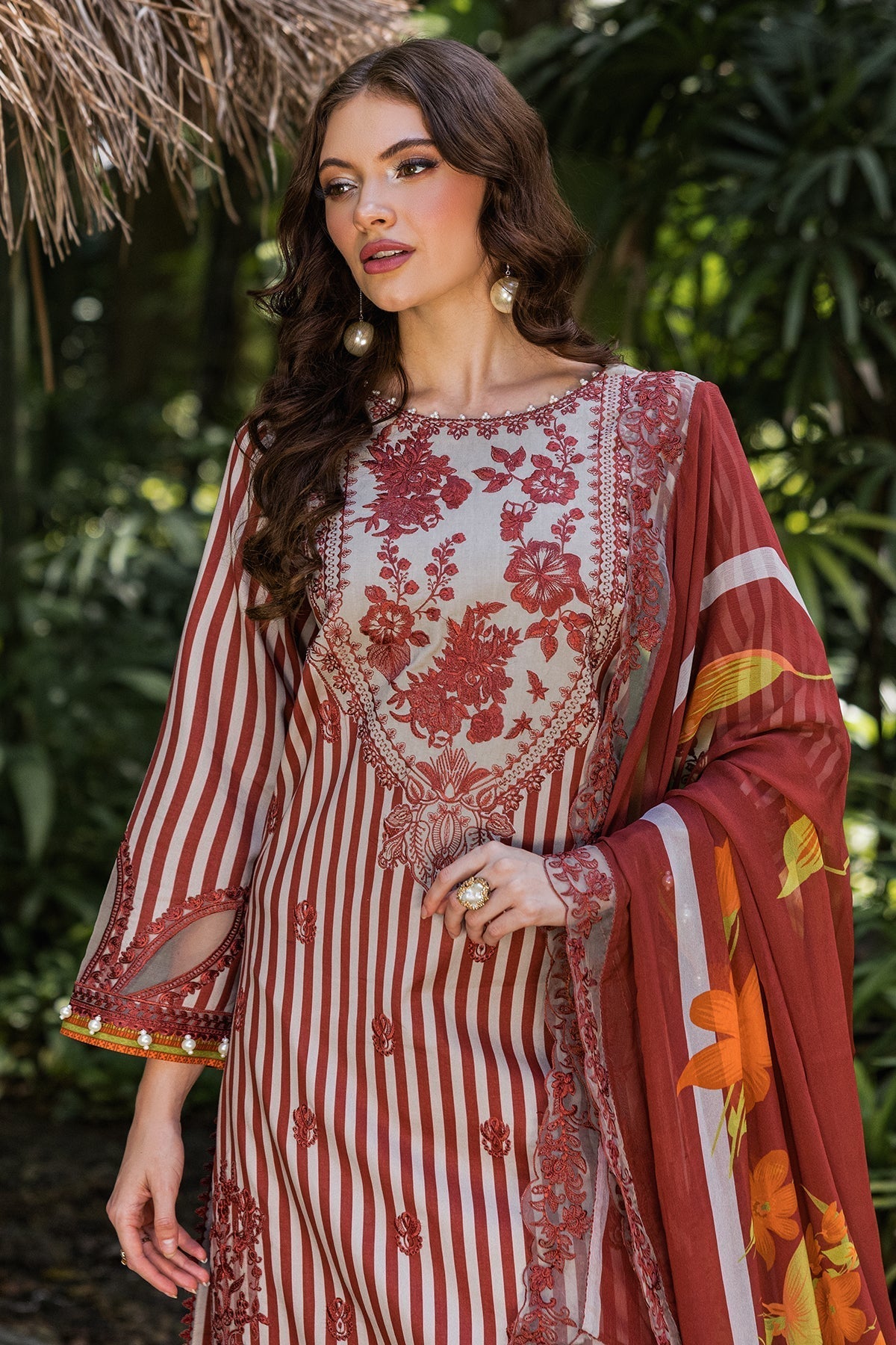 Charizma | Naranji Lawn | CN5-04 M Rust Lawn