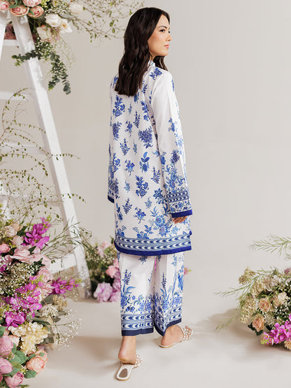 Rajbari | Amal Summer Prints Exclusive | Amal Summer Prints - 12 XL White Lawn