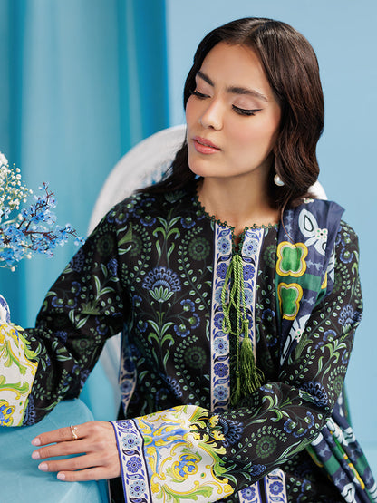 Rajbari | Amal Summer Prints Exclusive | Amal Summer Prints - 09 M Dark Green Lawn