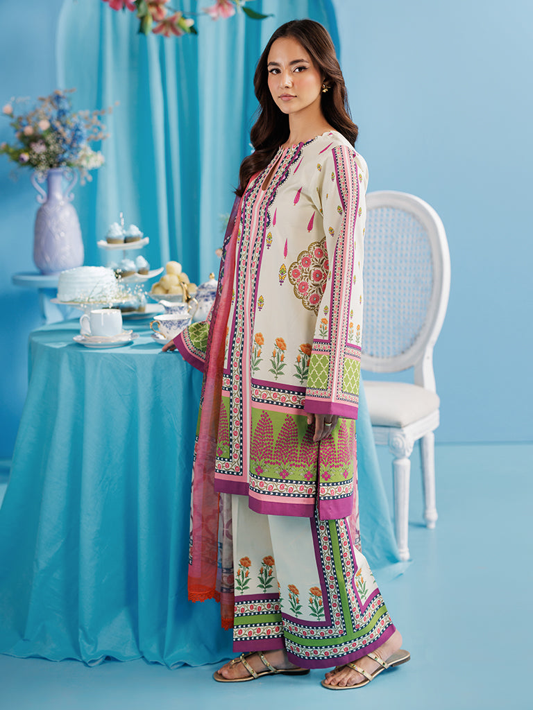 Rajbari | Amal Summer Prints Exclusive | Amal Summer Prints - 04 L White Lawn