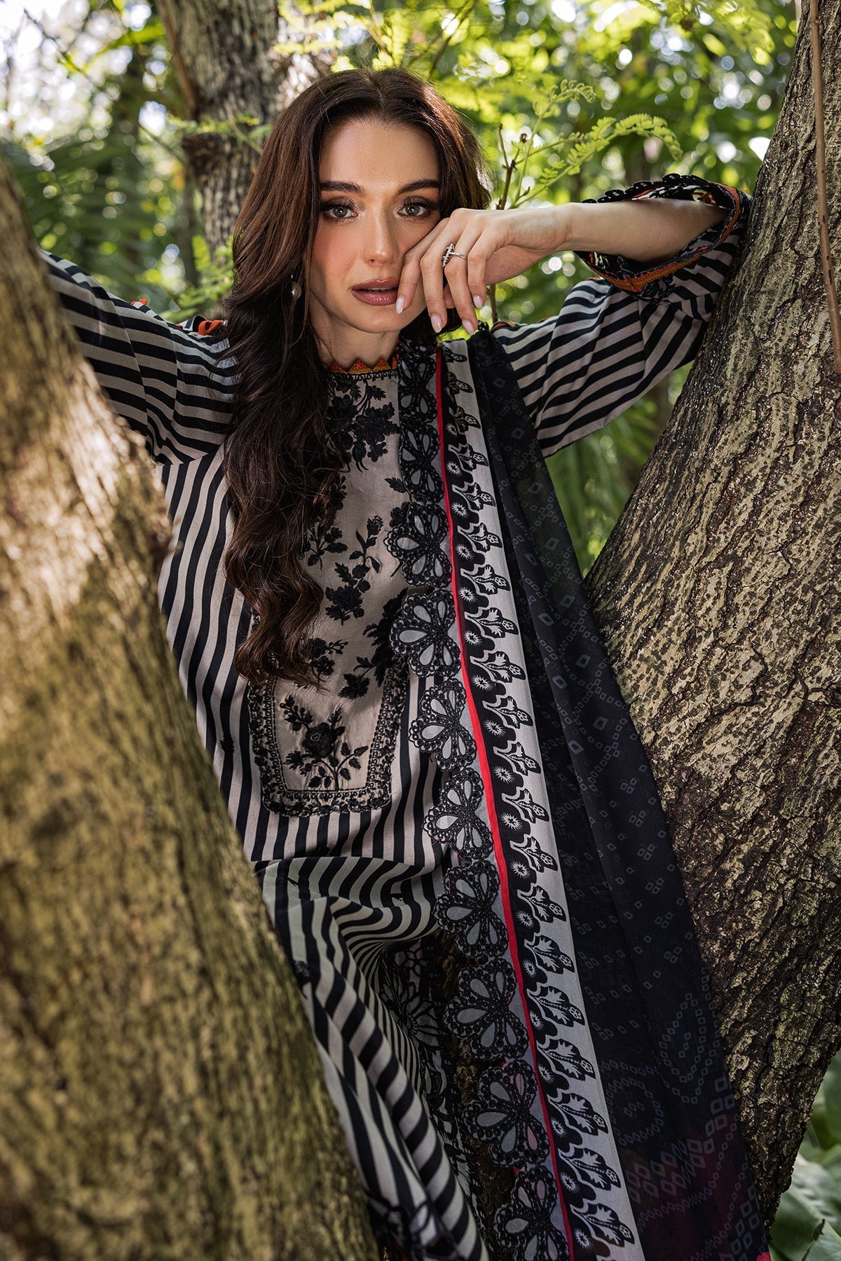 Charizma | Naranji Lawn | CN5-03 L Black Lawn