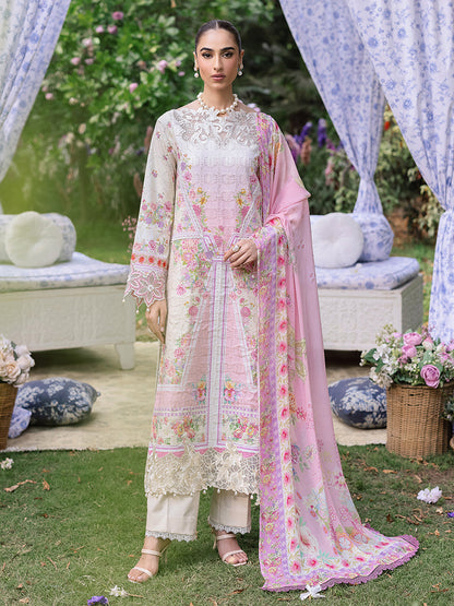Rajbari | Schiffli Printkari Exclusive | Schiffli Printkari - 07 XS Lilac Lawn