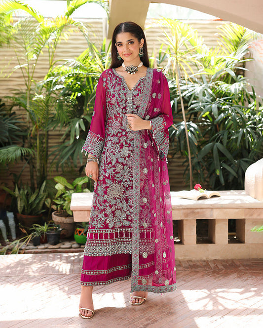 Roheenaz | Aangan Chiffon Collection 25 | Eira - Pakistani Designer Dress - by Roheenaz - Type : Ladies Clothes - 100% Original at Saira Sultan