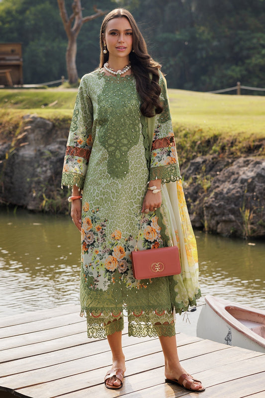 Charizma | Naranji Lawn 25 | CN5-11 XS Mint Lawn