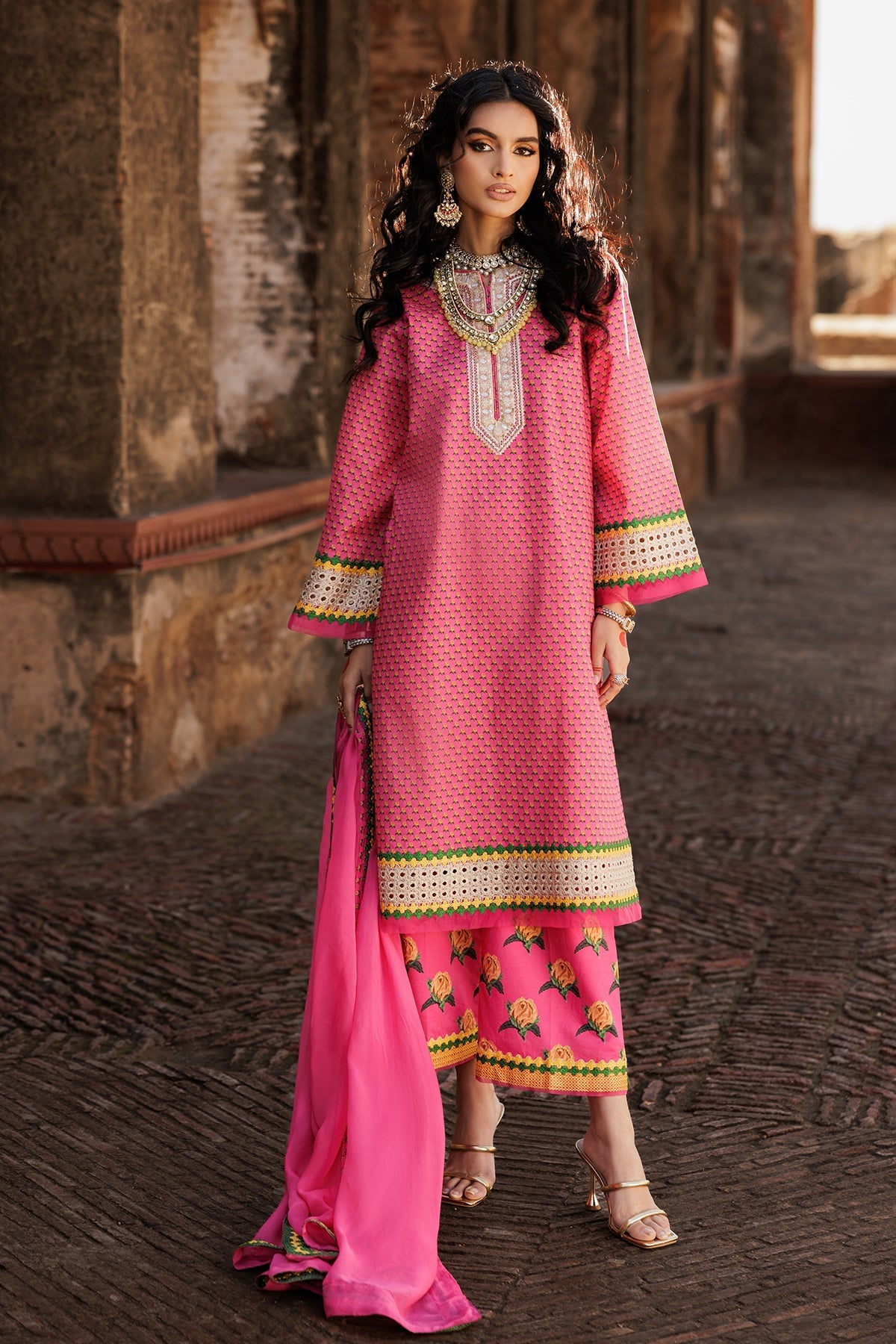 Charizma | Niche Eid Edit | CNP-5-41 XS Lipstick Pink Lawn