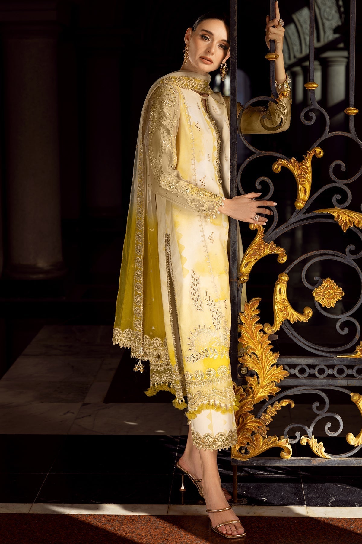 Charizma | Festive Limited Edition 25 | ED5-04 S Pastel Yellow Lawn