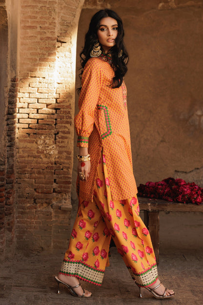 Charizma | Niche Eid Edit | CNP-5-40A L Mustard Yellow Lawn