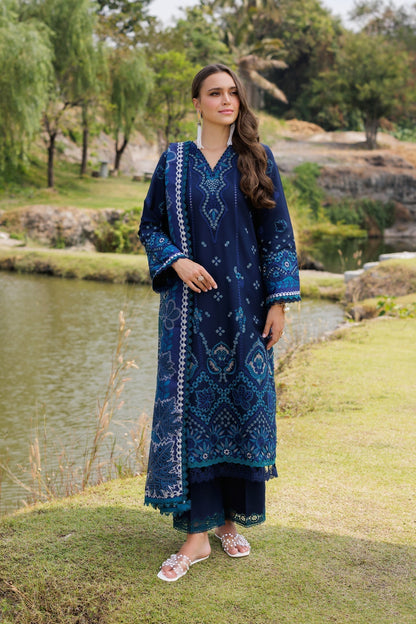 Xenia Formals | Luxury Lawn 25 | MURCIA XS Deep Blue Lawn
