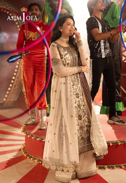 Asim Jofa | Festive Opulence | AJFO-11 Custom Size Ivory Net