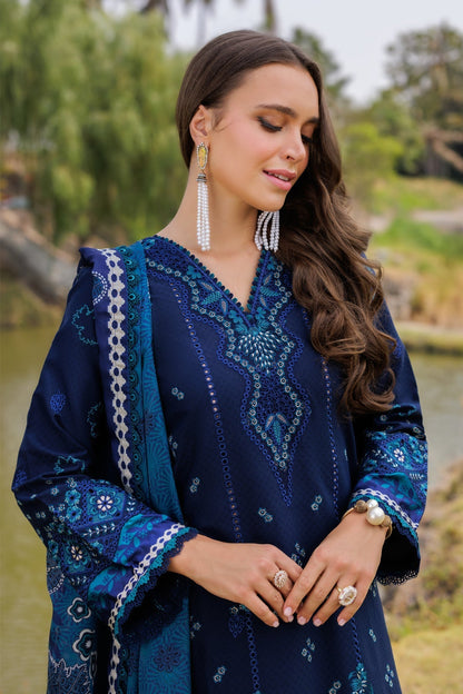 Xenia Formals | Luxury Lawn 25 | MURCIA M Deep Blue Lawn