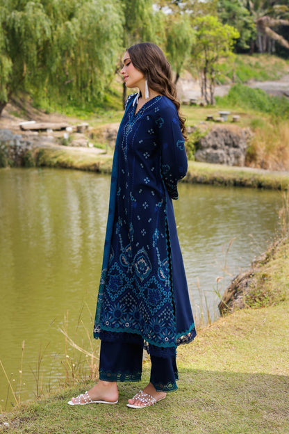 Xenia Formals | Luxury Lawn 25 | MURCIA S Deep Blue Lawn