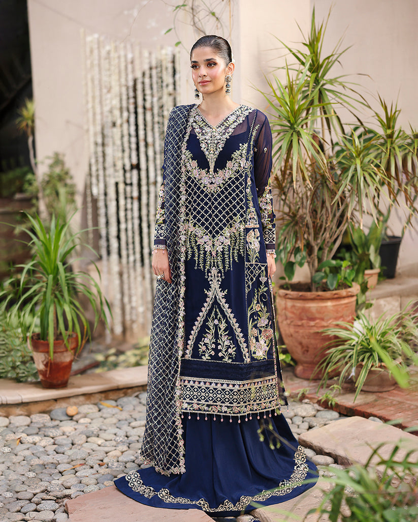 Roheenaz | Aangan Chiffon Collection 25 | Nilofar - Pakistani Designer Dress - by Roheenaz - Type : Ladies Clothes - 100% Original at Saira Sultan