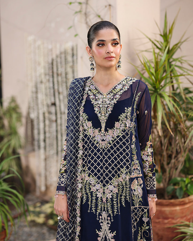 Roheenaz | Aangan Chiffon Collection 25 | Nilofar - Pakistani Designer Dress - by Roheenaz - Type : Ladies Clothes - 100% Original at Saira Sultan
