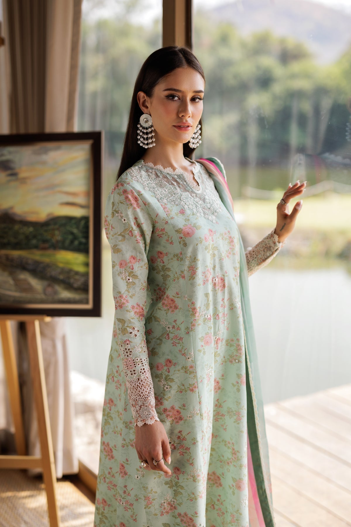 Xenia Formals | Luxury Lawn 25 | BARRIE M Mint Lawn