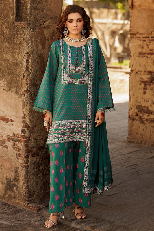 Charizma | Niche Eid Edit | CNP-5-35A XS Teal Green Lawn