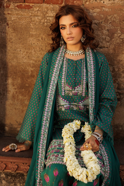 Charizma | Niche Eid Edit | CNP-5-35A M Teal Green Lawn