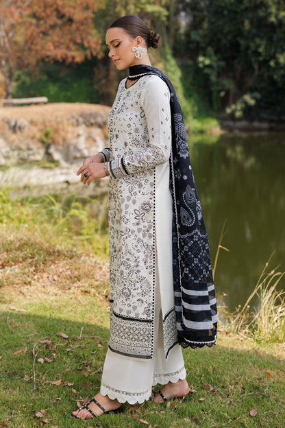 Xenia Formals | Luxury Lawn 25 | FIORELLA S White Lawn