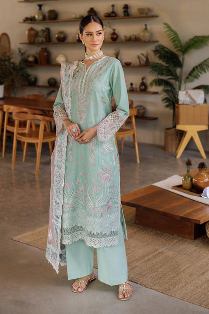 Xenia Formals | Luxury Lawn 25 | KSENIA S Ice Blue Lawn