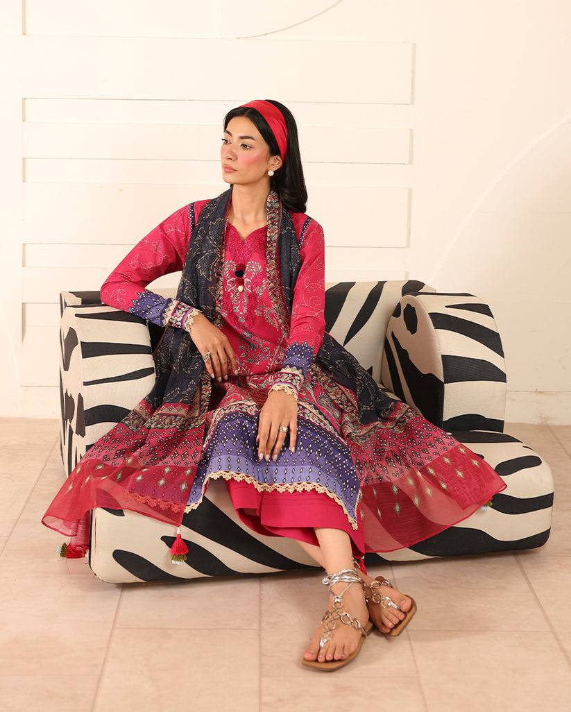 Roheenaz | Pareesa Cambric | Rameen - Pakistani Designer Dress - by Roheenaz - Type : Ladies Clothes - 100% Original at Saira Sultan