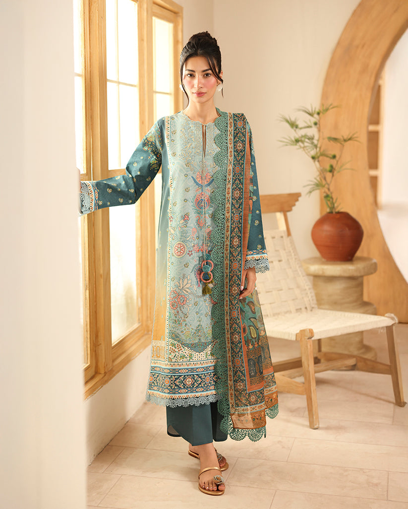 Roheenaz | Pareesa Cambric | Shafia - Pakistani Designer Dress - by Roheenaz - Type : Ladies Clothes - 100% Original at Saira Sultan
