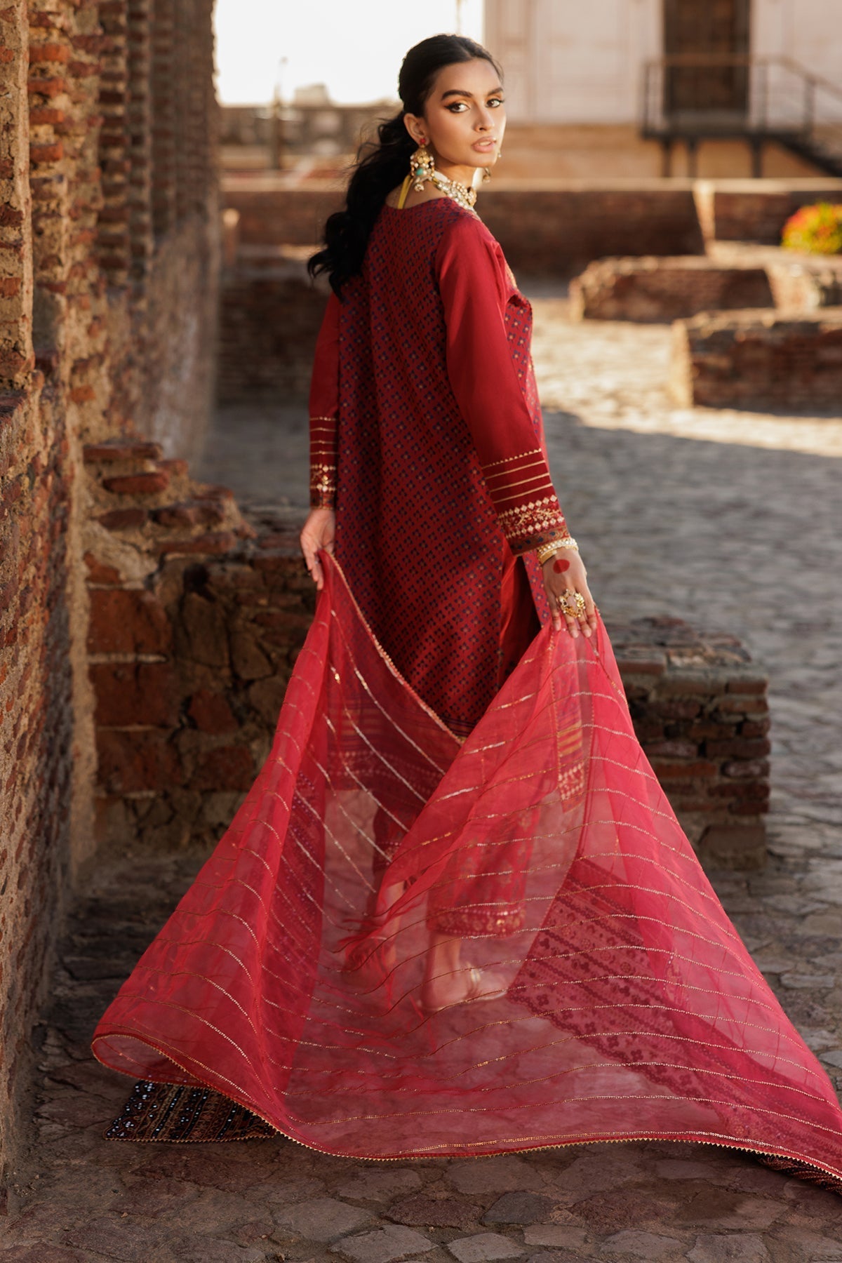 Charizma | Festive Pret | CMA-5-28 R - Pakistani Designer Dress - by Charizma - Type : Ladies Clothes - 100% Original at Saira Sultan