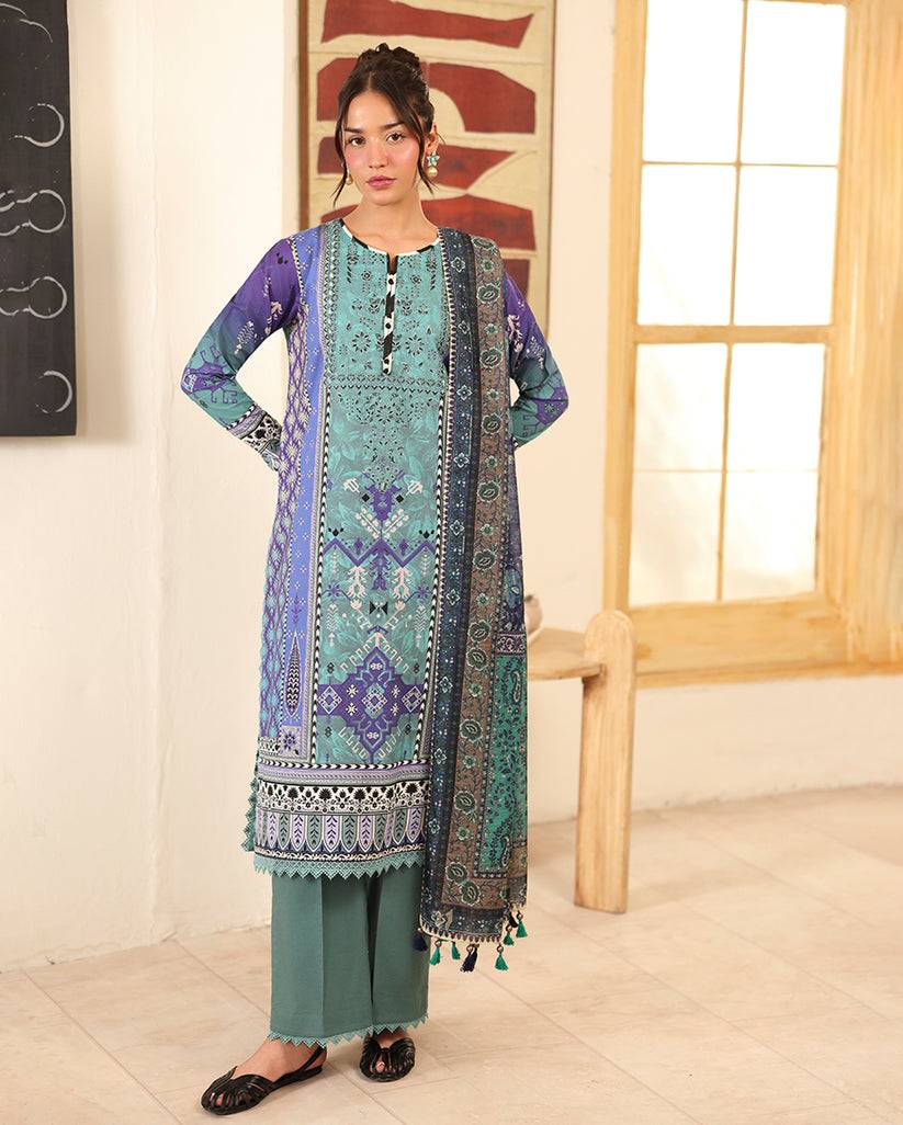 Roheenaz | Pareesa Cambric | Fabeha - Pakistani Designer Dress - by Roheenaz - Type : Ladies Clothes - 100% Original at Saira Sultan