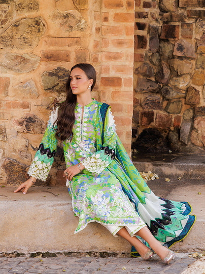 Rajbari | Floral Symphony Lawn 25 | RB-04 XL Green Lawn